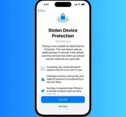 龙潭苹果授权维修店分享被盗设备保护功能开启方法 