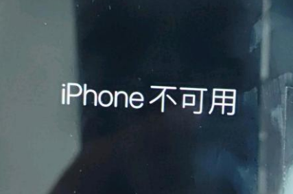 龙潭苹果服务网点分享锁屏界面显示“iPhone 不可用”如何解决 