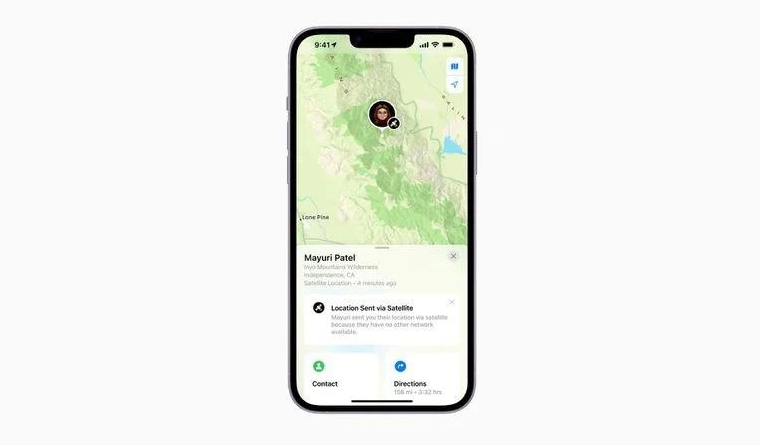 龙潭苹果14维修分享iPhone14系列中 FindMy功能通过卫星分享位置方法教程 